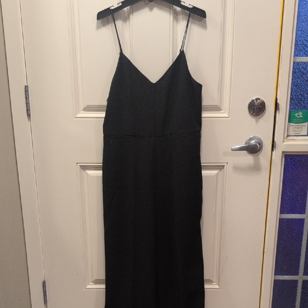Elegant Black Spaghetti Strap Romper